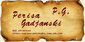 Periša Gađanski vizit kartica
